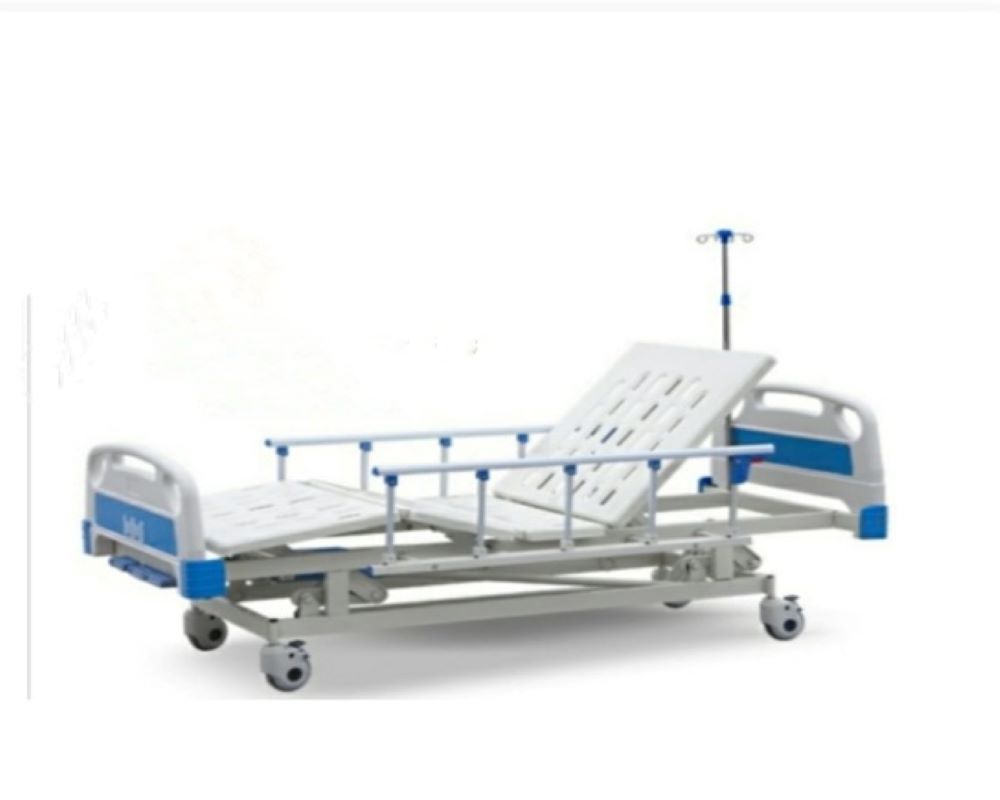 Bed 3 function manual height inc or dec  bed abs board alm railing 5 iv pole and wheel