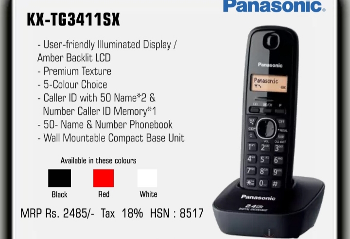 Panasonic Cordless KX-TG3411SX